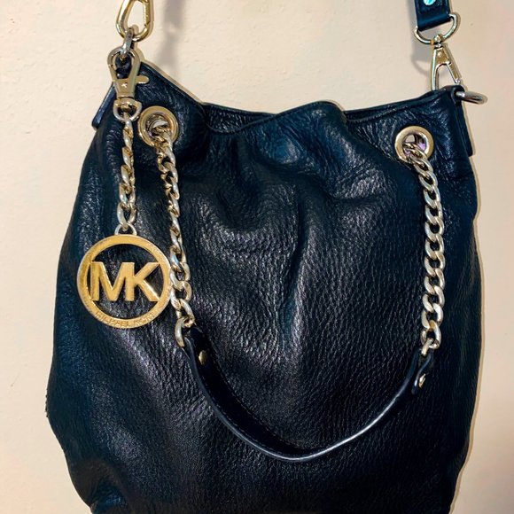 Black Leather Michael Kors Purse - Picture 2 of 2